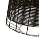 image 5 of Interiors by Premier Black Rattan Pendant Lamp, Eco-friendly Hanging Rattan Pendant Light, Durable Hanging Rattan Ceiling Lamp