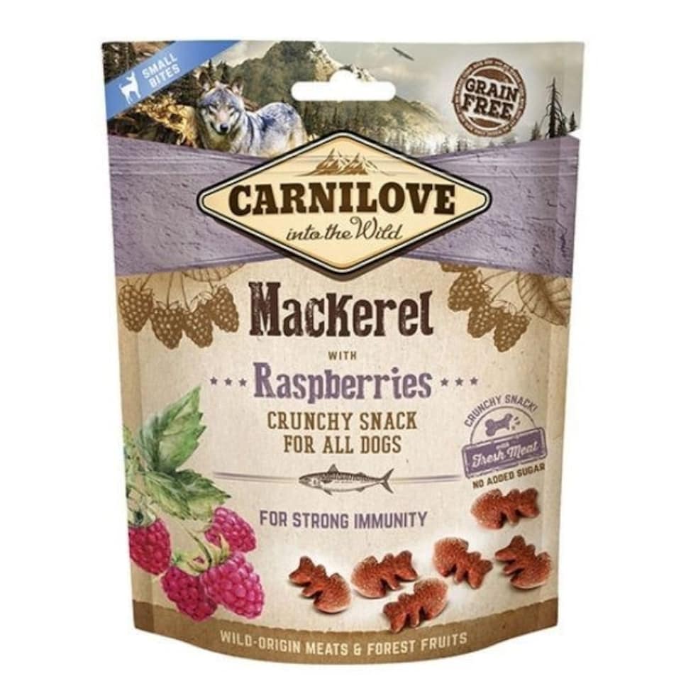 image 1 of Carnilove Mackerel with Raspberries Dog Treat 200g (3 Packs)