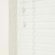 image 2 of 130cm Serene Smooth Finish Faux Wood Venetian Blinds with Strings  (120cm Drop) | White | White