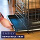image 7 of DogCrates+ 42-Inch XL Dog Crate with Dual Doors, Removable Metal Tray & Foldable Frame – Black Black | XL