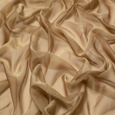 Minerva Core Range Brown Cationic Sheer Chiffon Fabric for Dressmaking, 145cm / 57" Wide - per metre