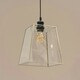 image 2 of ValueLights Susie Glass Pendant Lantern Chrome Case Easy Fit Lamp Shade with LED Bulb