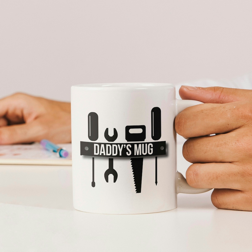 image 1 of Personalised Tool Bench Mug White