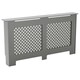 image 9 of Vida Designs Oxford Radiator Cover Painted MDF Cabinet, Grey, 152cm