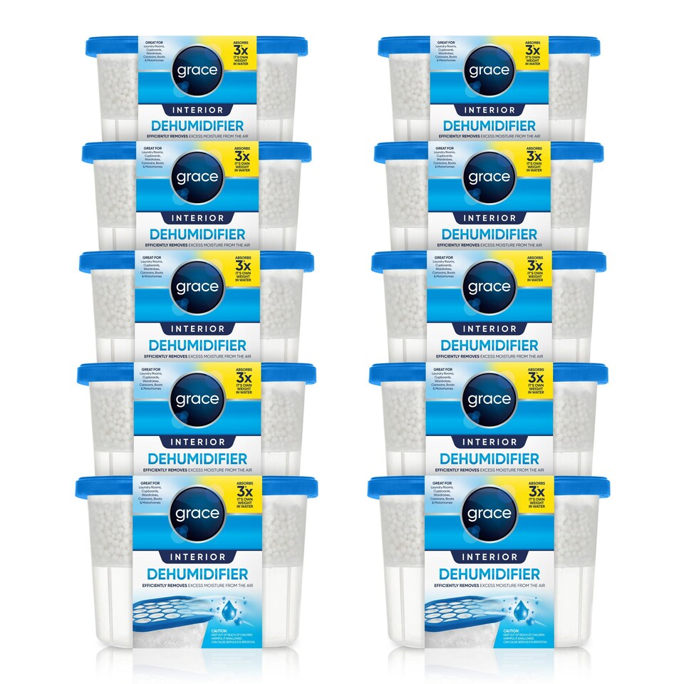 image 1 of 10 Pack 500ML Dehumidifier Condensation Remover Moisture Absorber Damp Mould