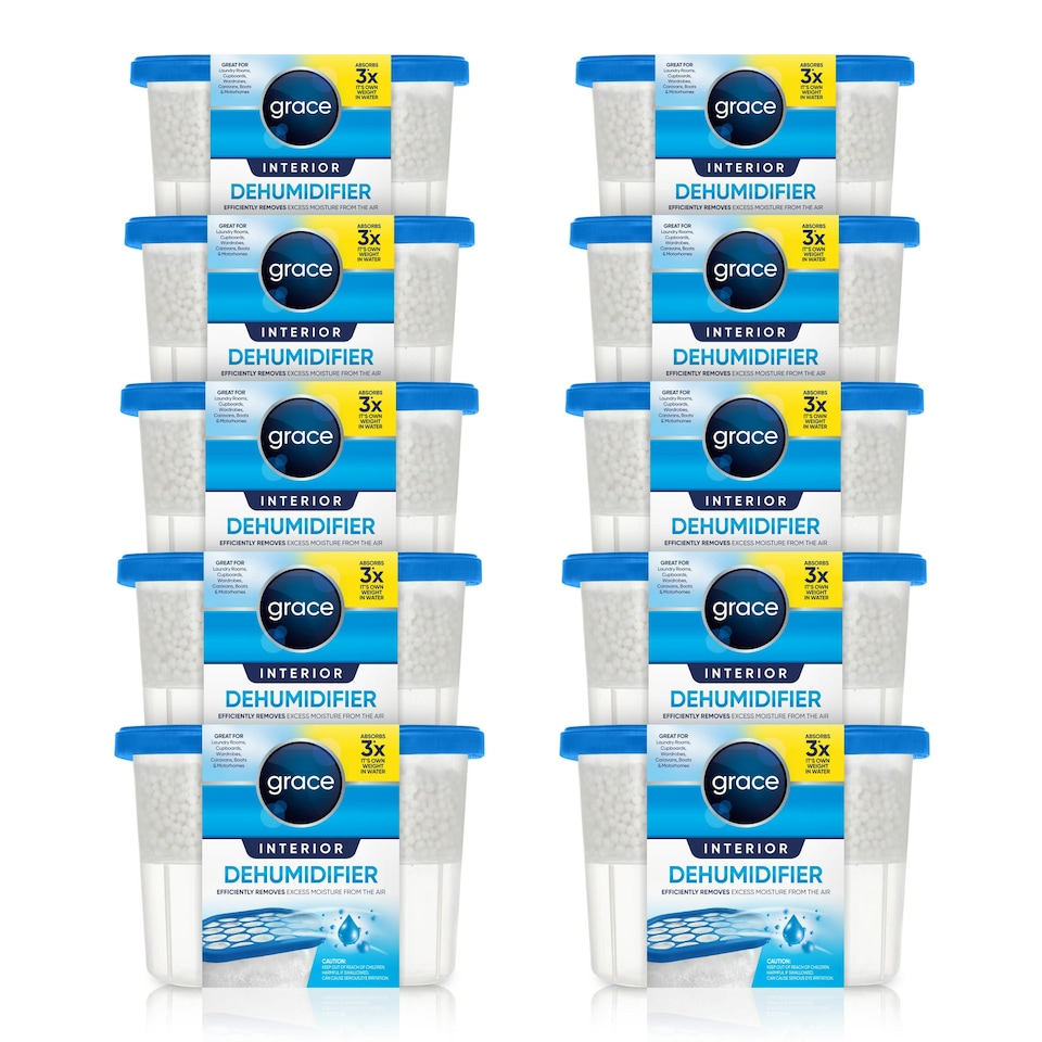 image 1 of 10 Pack 500ML Dehumidifier Condensation Remover Moisture Absorber Damp Mould