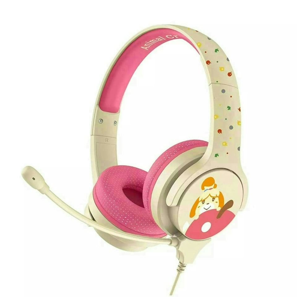 OTL Animal Crossing Isabelle Kid's Wired Headphones with Microphone Cream