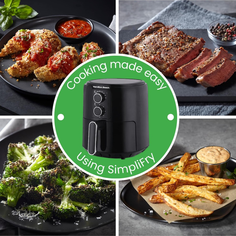 image 1 of Hamilton Beach SimpliFry 4.2L Manual Air Fryer