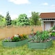 image 2 of Outsunny Set of 2 Raised Beds for Garden with Metal Plant Stakes