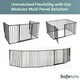image 4 of Safetots Premium Multi Panel Room Divider, up to 259cm Wide, Grey, 70cm Tall, Multi Panel Flexible Room Barrier, Room Divider with Door for Baby Grey