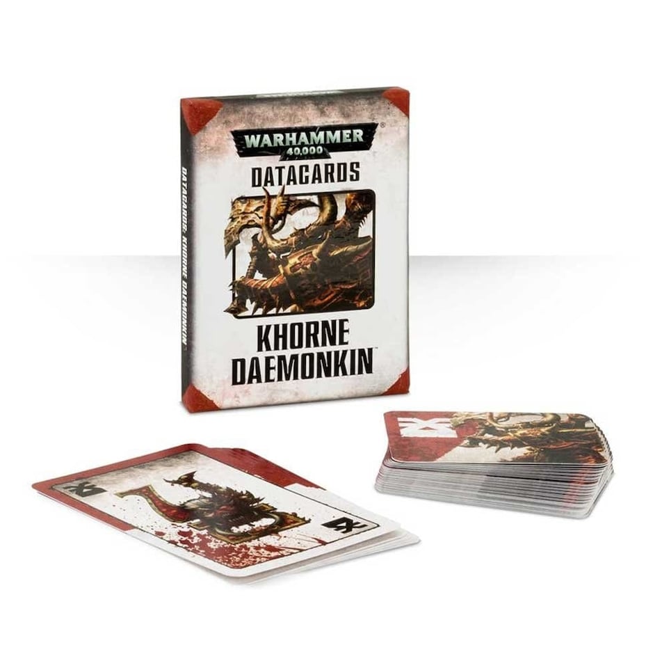image 1 of Games Workshop Warhammer 40,000 Datacards: Khorne Daemonkin