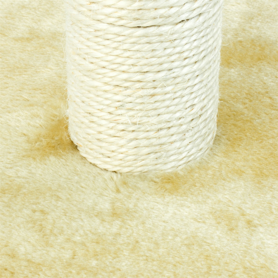 image 1 of KCT Small Beige Scratching Post for Indoor Cats & Kittens - 40cm