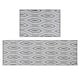image 1 of JVL Harmony Machine Washable Entrance Doormat and Runner Set - Eyes