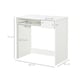 image 7 of HOMCOM Compact Computer Table w/ Keyboard Tray Drawer Study Office Work, White