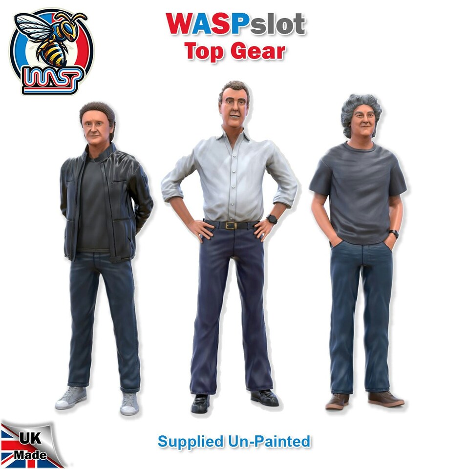 image 1 of Trackside Figure Scenery Display Set 98 Top Gear Figures x 3 New 1:32 Scale Wasp