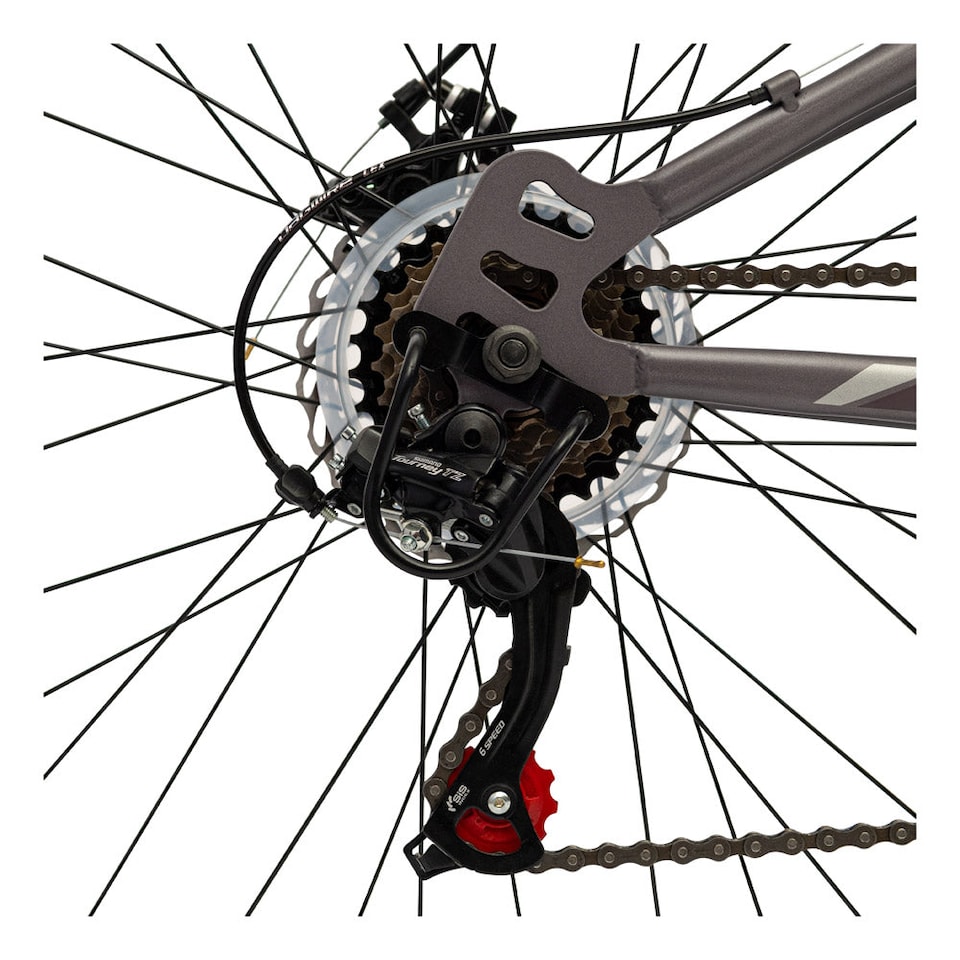 image 1 of HUFFY Marker 27.5-Inch Matte Heather Full Suspension 21-Speed Mountain Bike (26752W)