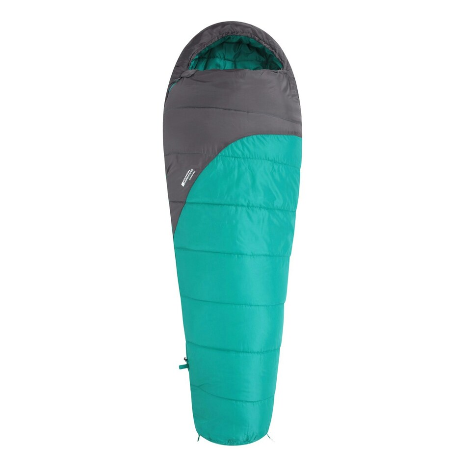 Mountain Warehouse Summit 250 Left Zip Mummy Sleeping Bag - Teal - 215cm