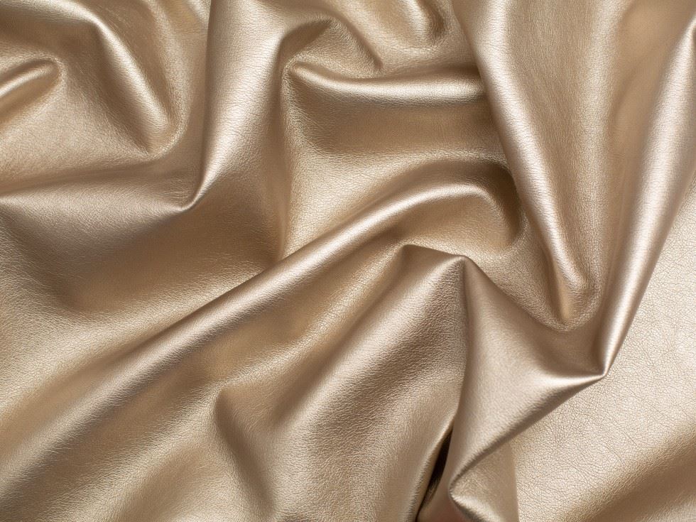 Minerva Core Range Gold Soft Faux Leather Fabric for Bag Making, Dressmaking, Upholstery, 140cm / 55" Wide - per metre