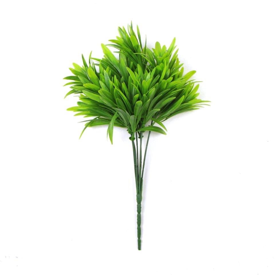 Leaf 30cm Artificial Fire Resistant Foliage Mini Stem in Green