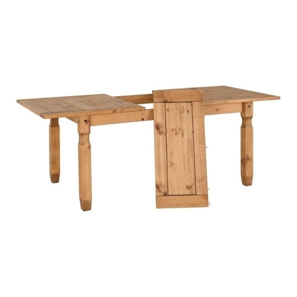 image 1 of Corona Extending Dining Table - L90 x W200 x H75.5 cm - Distressed Waxed Pine | Brown