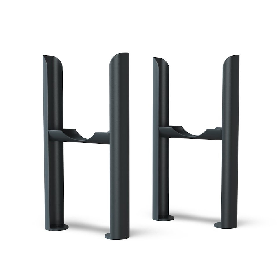 image 1 of Alpha - Anthracite Column Radiator H300mm x W999mm 3 Column - Feet Included