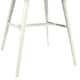 image 4 of Interiors by Premier Black Leather Effect Dining Chair with White Legs, High Quality Leather Chair, Accent Chair, Borg Chair