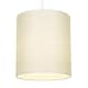 image 2 of Contemporary and Sleek Cream Linen Fabric 6 Cylindrical Lamp Shade 60w Maximum | Cream