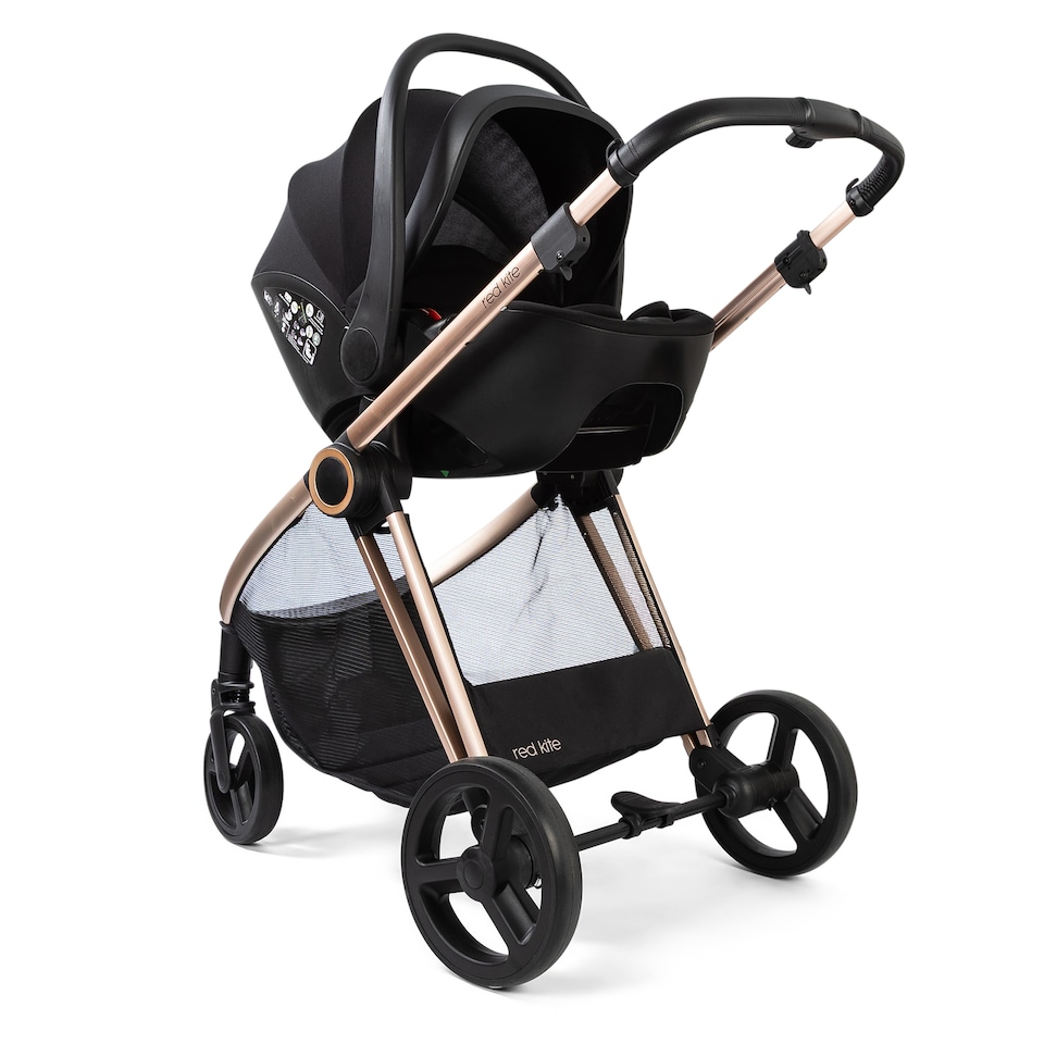 image 1 of Red Kite Push Me Pace i 2 in 1 Travel System with i-Size Car Seat - Latte | Brown | Latte | One Size | 1