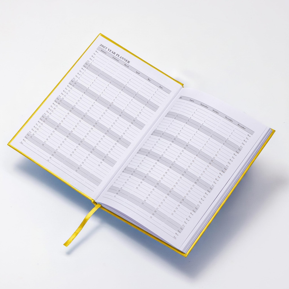 image 1 of evelay 2027 Week to View Diary A4 Yellow
