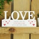 image 5 of Personalised Red Hearts Wooden Love Ornament
