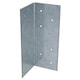 image 3 of Fence Post Extender Angle Bracket Galvanised 70 x 70 x 180mm Holder Support