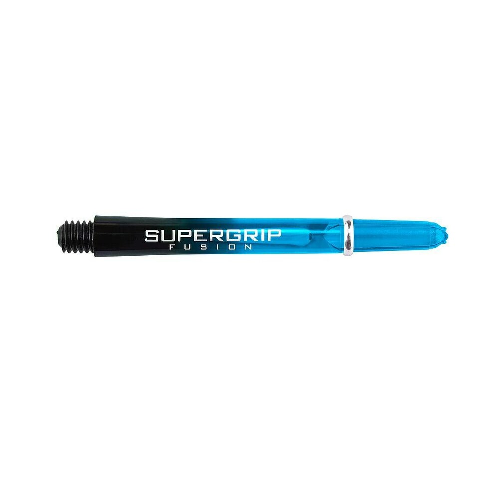 Harrows Supergrip Fusion Dart Stem - Black/Aqua Blue - 33mm