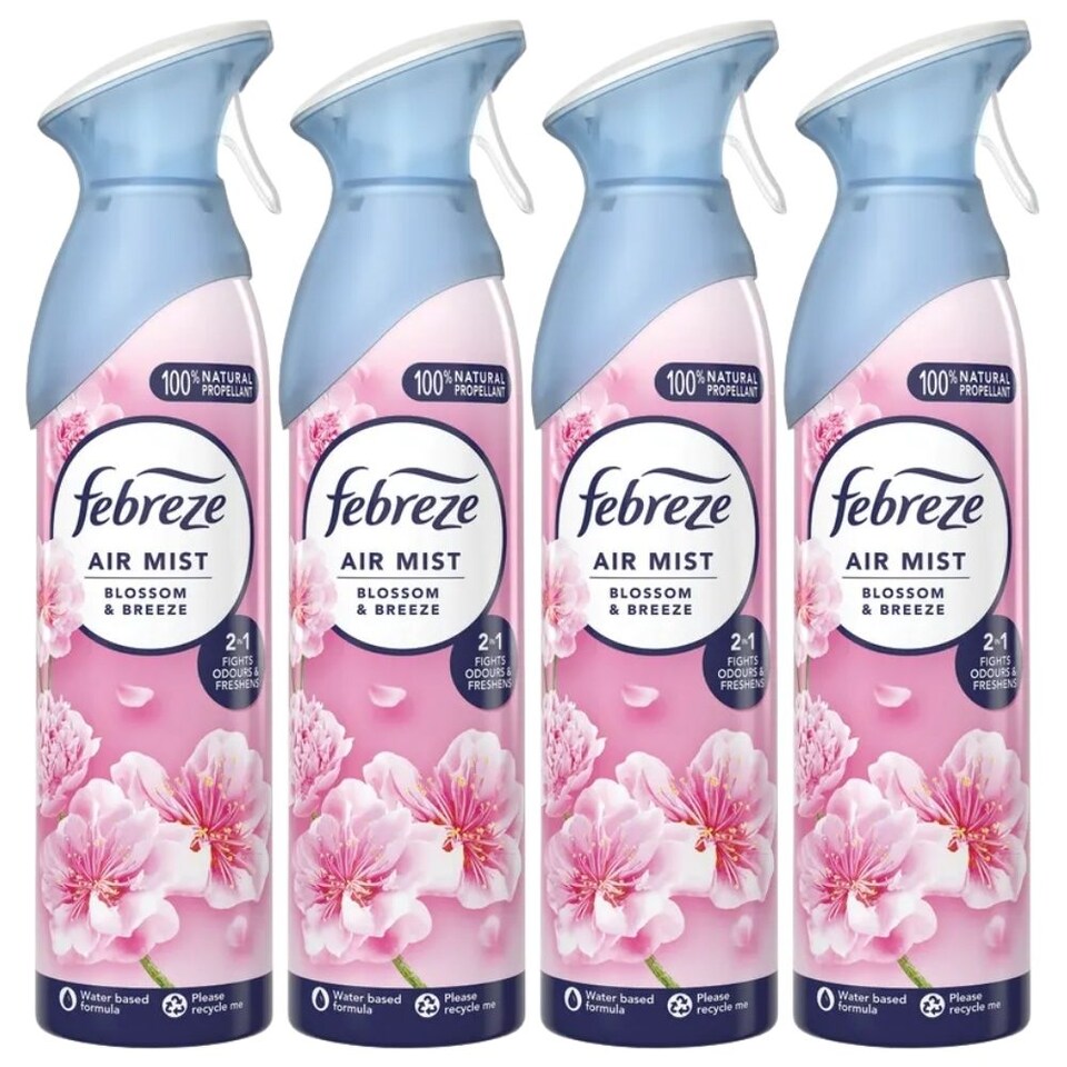 Febreze Blossom & Breeze Air Freshener Spray 185ml 4 Pack