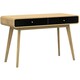 image 1 of Cassie Desk 2 Drawers OakBlack120x50x79cm | Black | oak/black