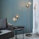 image 9 of Branco 2 Light Chrome & Smoked Glass Table Lamp