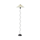 image 8 of ValueLights Wiggle Black Metal Floor Lamp with Origami Pleated Shade | Black
