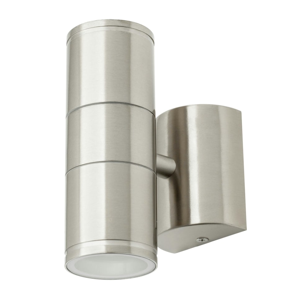 image 1 of BHS Delting Up or Down Outdoor Wall Light, Stainless Steel