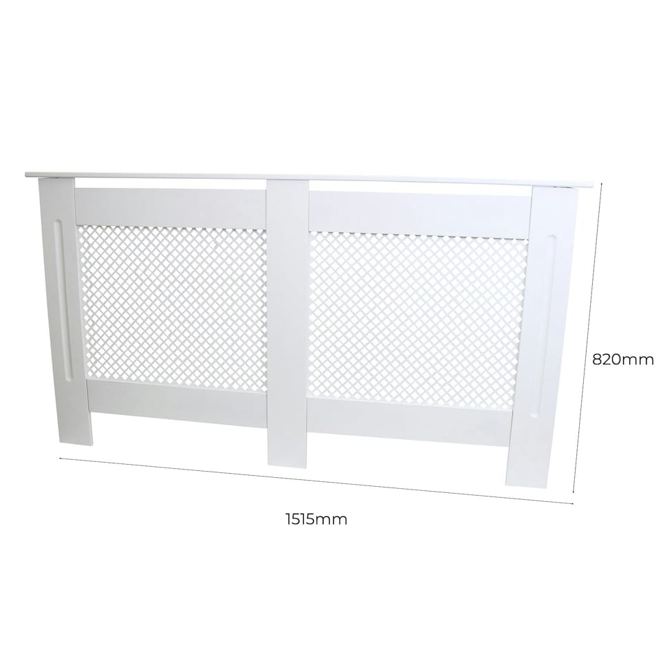 image 1 of Radiator Cover MDF White 1515mm