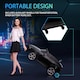 image 4 of HOMCOM 12V Kids Electric Ride-On Car/ w Remote Control, Lights, Music - Black
