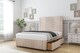 image 4 of Sloomy Harrington Sand Naples Divan Bed Base 2 Drawers Left Side With 26 Inch Strutted Headboard & 12 Inch Matching Footboard | Cream | Sand | Small Double | 1