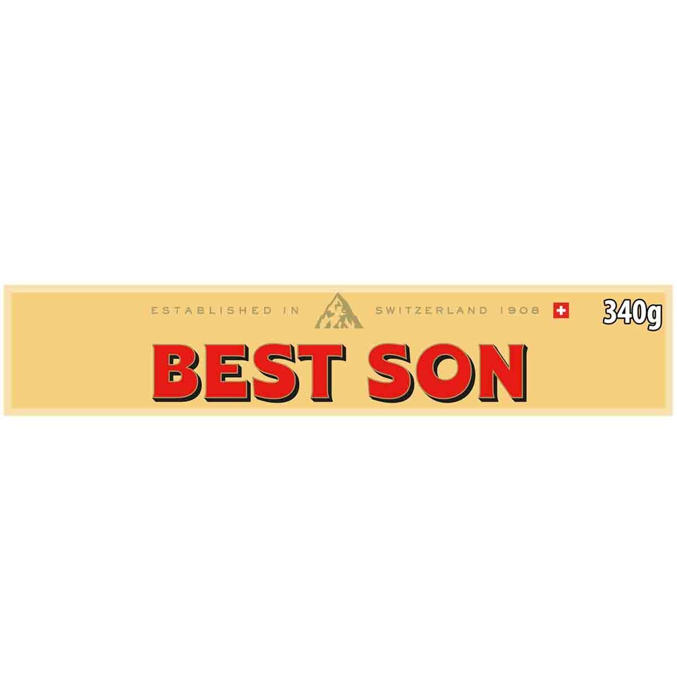 image 1 of Toblerone Best Son Gift Chocolate Gift Bar 340g