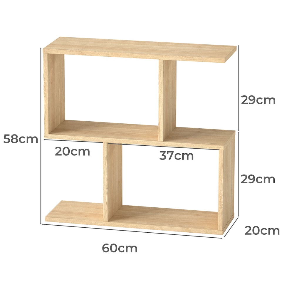 image 1 of Levede Slim Sofa Side Table Narrow End Accent Table 3 Tier for Living Room 20cm | Clear | Natural
