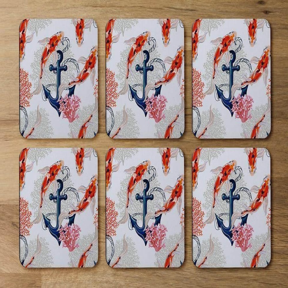 image 1 of Anchor & Fish (Coaster)