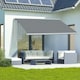 image 8 of Outsunny 4x3m Full Cassette Electric Retractable Awning for Patio Door Window 