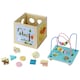 image 4 of Teamson Kids Preschool Play Lab 4-in-1 Large Wooden Activity Cube, Multi