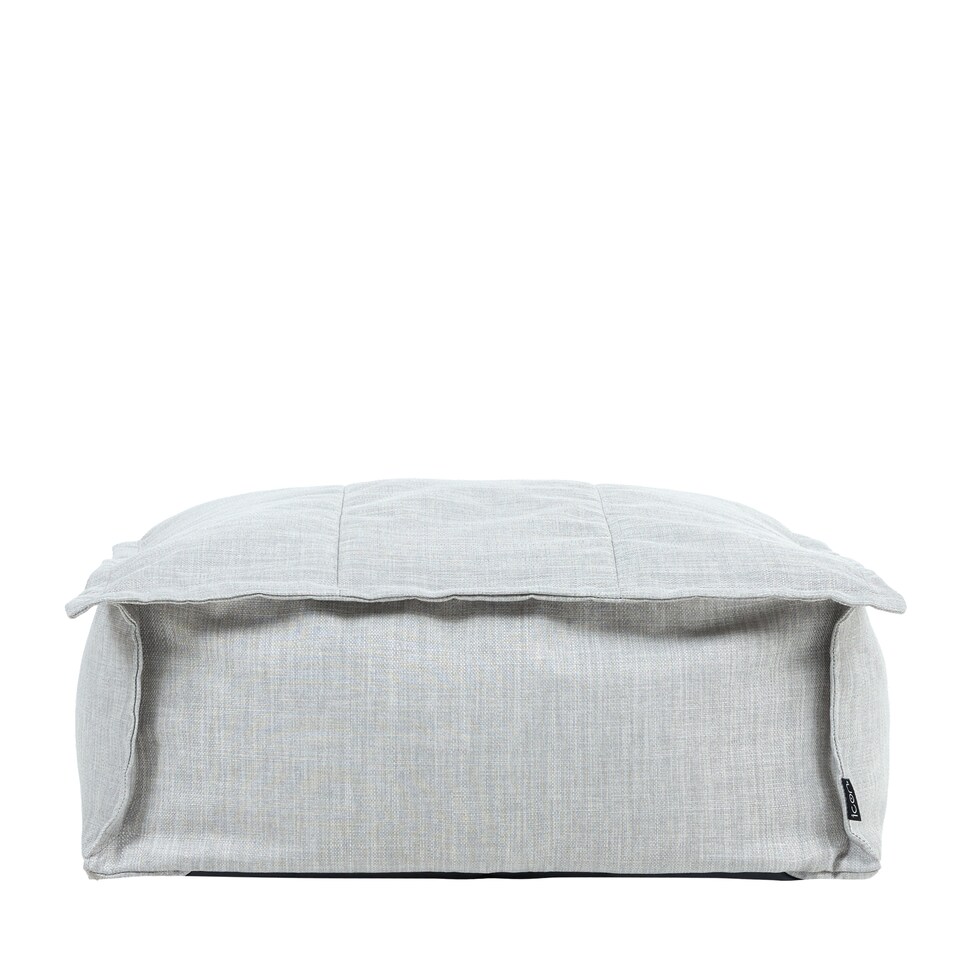image 1 of Vita Indoor Outdoor Pouffe Footstool Grey Bean Bags | Grey | Grey | 1