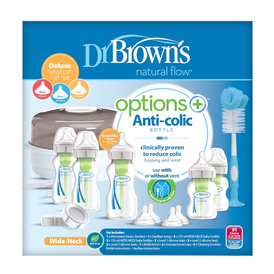 image 1 of Dr Brown's Options Plus Newborn Gift Set