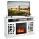 image 1 of COSTWAY 2000W Electric Fireplace Insert Fireplace White