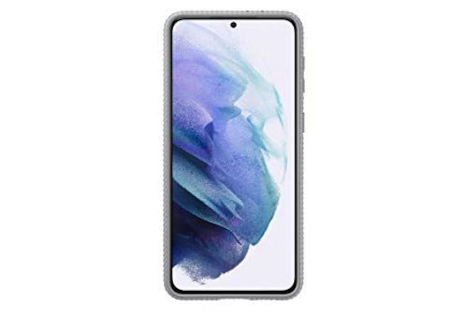 image 1 of Samsung Galaxy S21 Plus Silver Protective Standing Cover EF-RG996CJEGWW