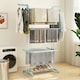 image 6 of COSTWAY 4-Tier Collapsible Laundry Rack Foldable Drying Rack Navy